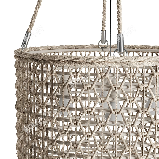 Rattan Serenity Pendant 3D model image 5