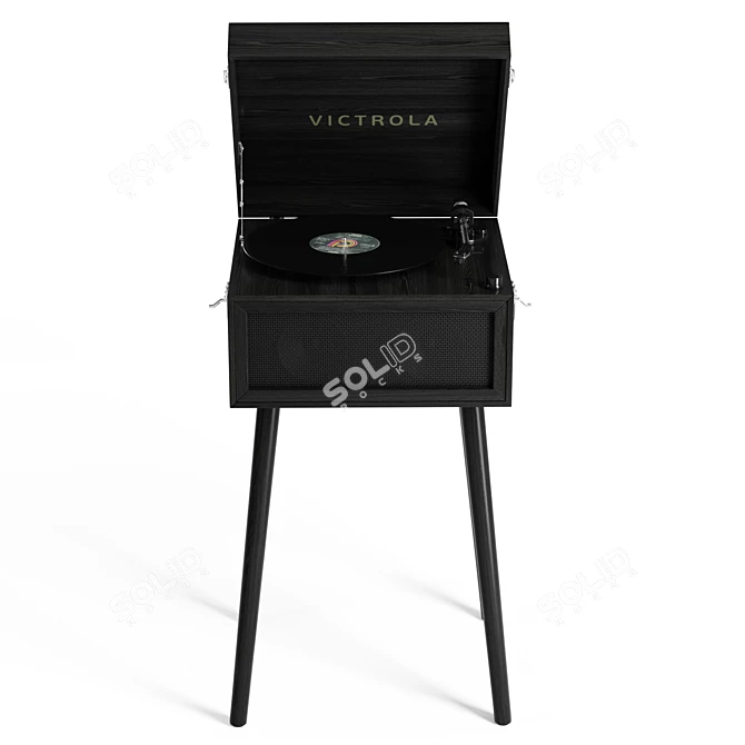 Victrola VTA-75 Bluetooth Retro Record Player 3D model image 2