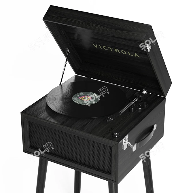 Victrola VTA-75 Bluetooth Retro Record Player 3D model image 3