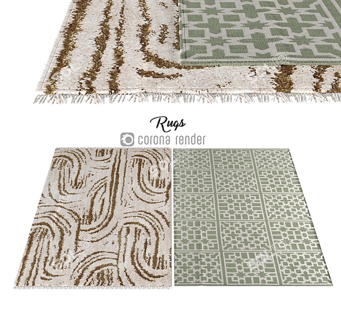 Soft Cozy Carpets: Perfect for Any Room 3D model image 1