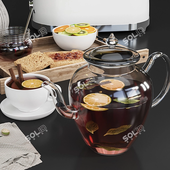 High-Quality Kitchen Accessories 3D model image 3