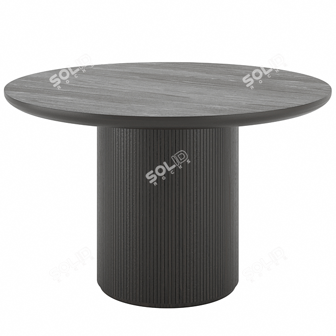 Modern GUBI Dining Table Set 3D model image 4