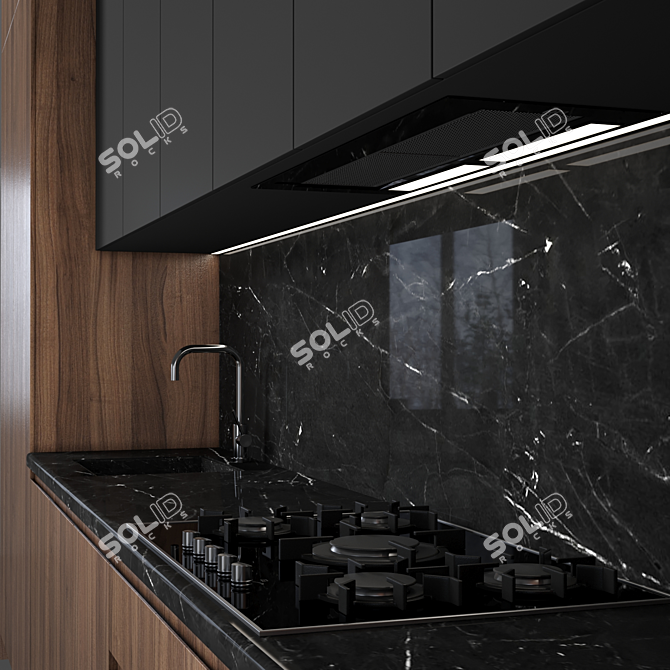 Modern Kitchen: Versatile and High-Quality 3D model image 3