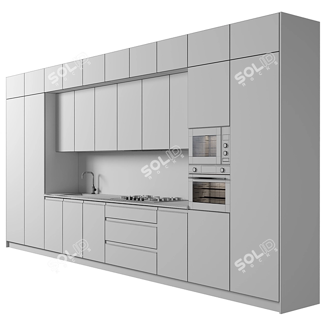 Modern Kitchen: Versatile and High-Quality 3D model image 4