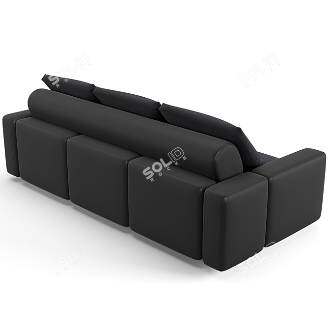 Luxury Fendi Halston Sofa - 234cm 3D model image 3