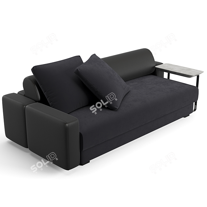Luxury Fendi Halston Sofa - 234cm 3D model image 4