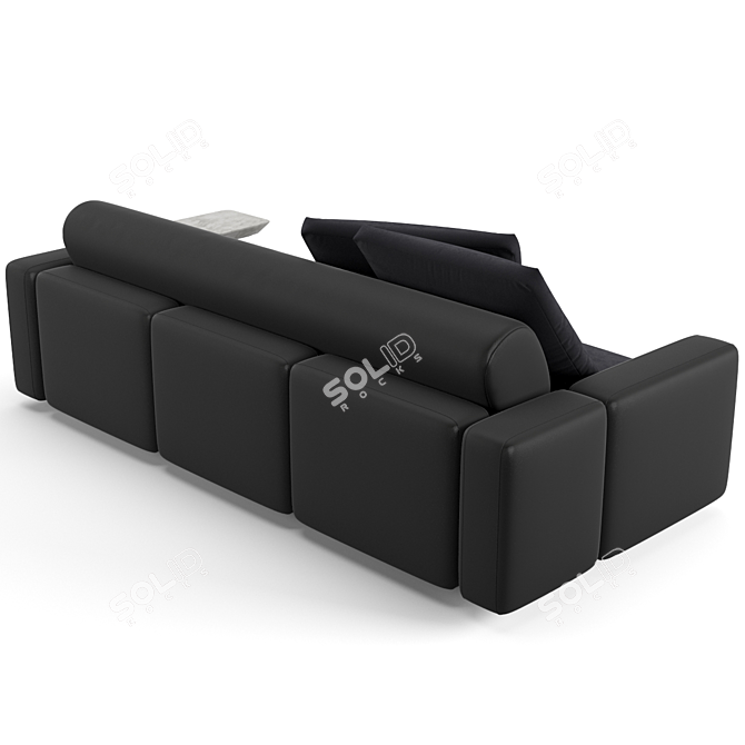 Luxury Fendi Halston Sofa - 234cm 3D model image 5