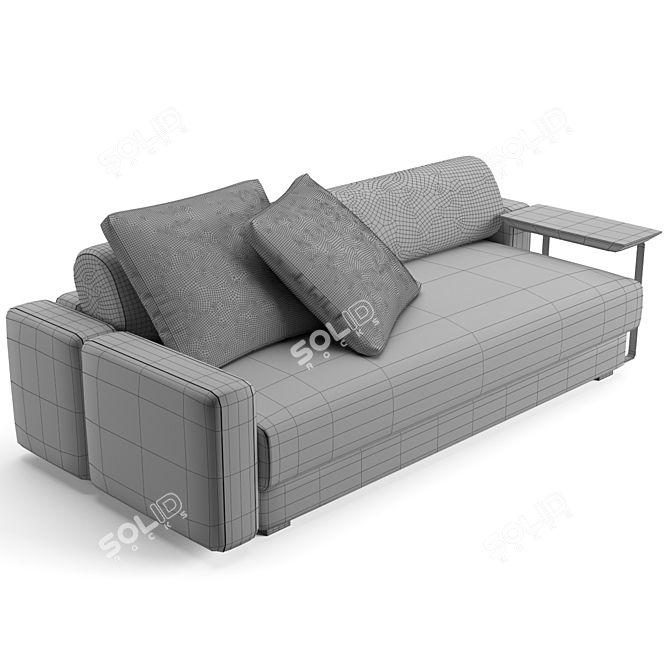 Luxury Fendi Halston Sofa - 234cm 3D model image 6