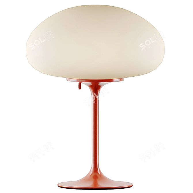 Elegant Design Line Mushroom Table Lamp 3D model image 2