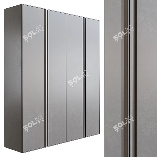 Modern LED Cupboard: Muzafarov Collections 3D model image 1