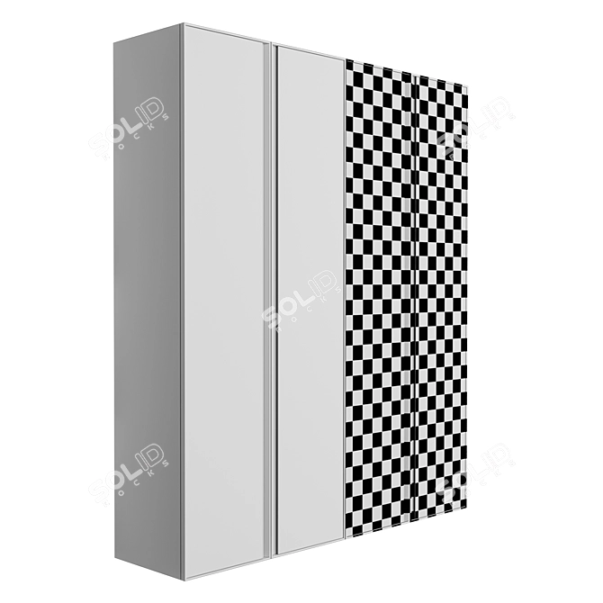 Modern LED Cupboard: Muzafarov Collections 3D model image 4