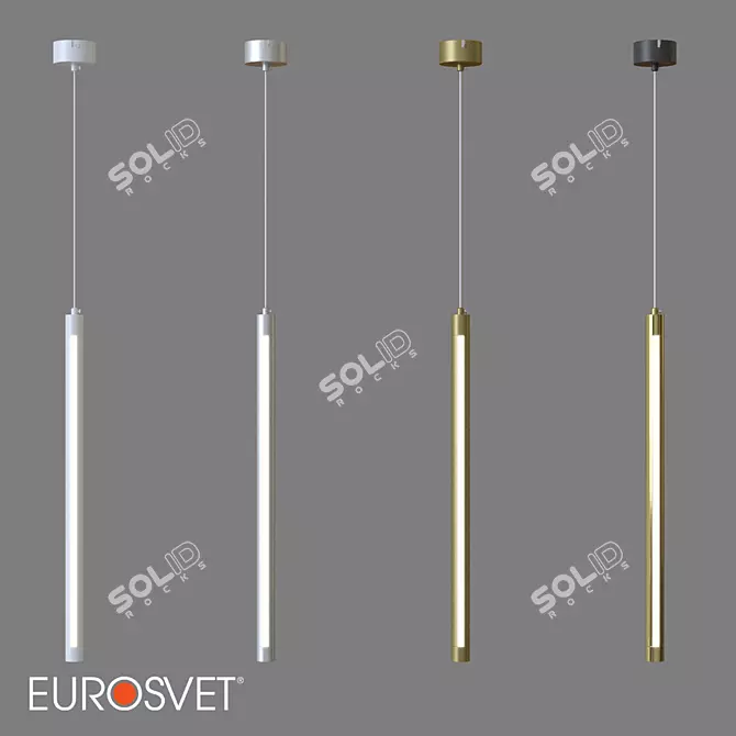 Eurosvet Strong LED Pendant Luminaire 3D model image 1