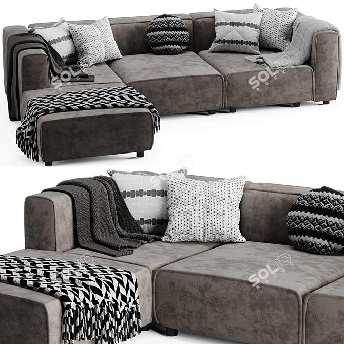 Modern Boconcept Sofa: 2015 Edition 3D model image 1
