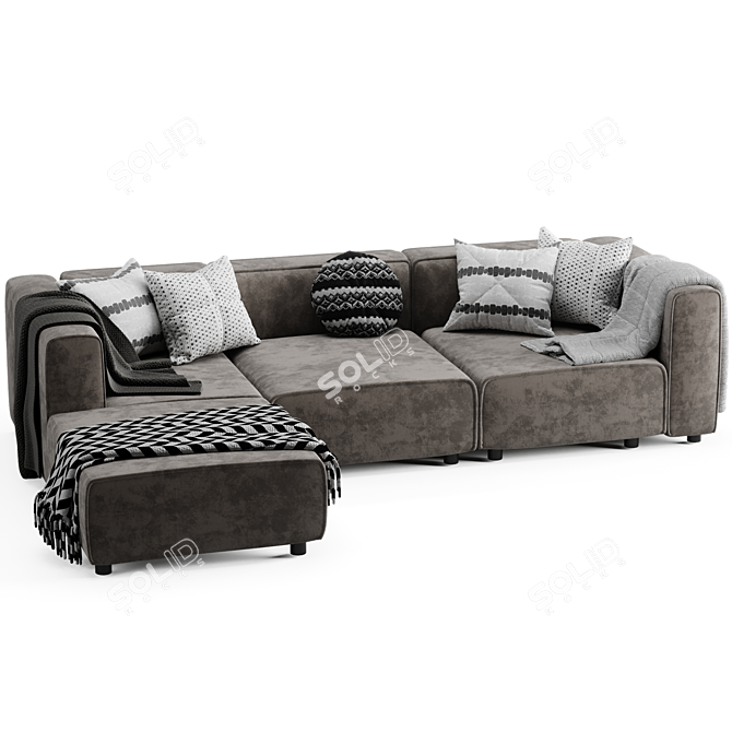 Modern Boconcept Sofa: 2015 Edition 3D model image 3