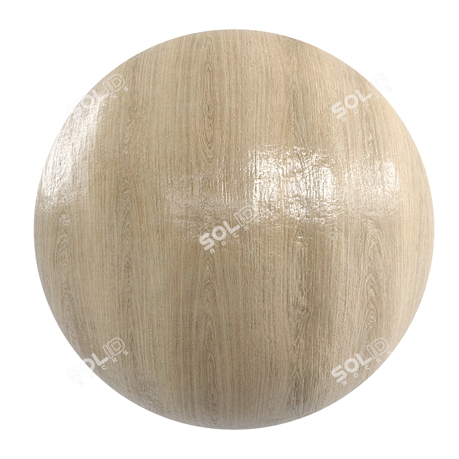 Smooth Oak Wood Planks 3D model image 1