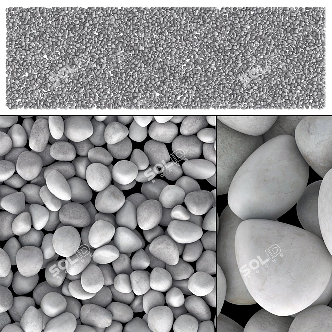 Decorative Gravel #2 - Small Size 3D model image 1