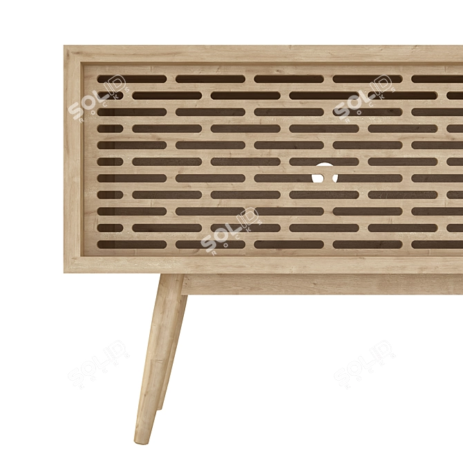 Wewood Media Console 160cm: Modern Radio Sideboard 3D model image 2