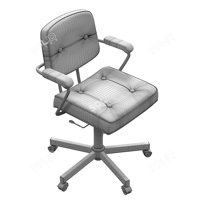 ErgoWork Task Chair - Choose Your Finish! 3D model image 5