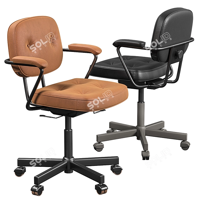 ErgoWork Task Chair - Choose Your Finish! 3D model image 6