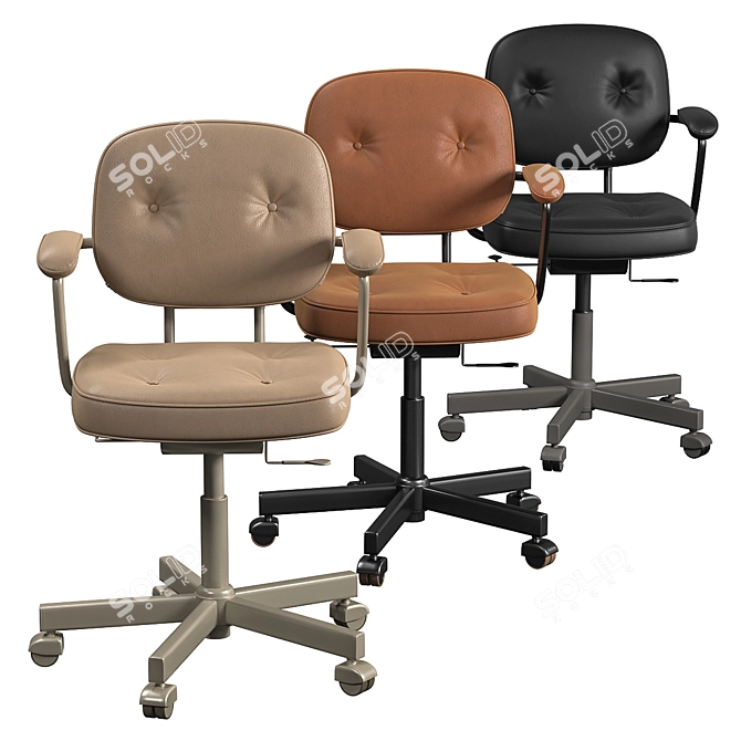 ErgoWork Task Chair - Choose Your Finish! 3D model image 11