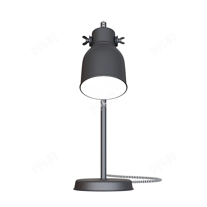 Adrian Industrial Table Lamp 3D model image 2