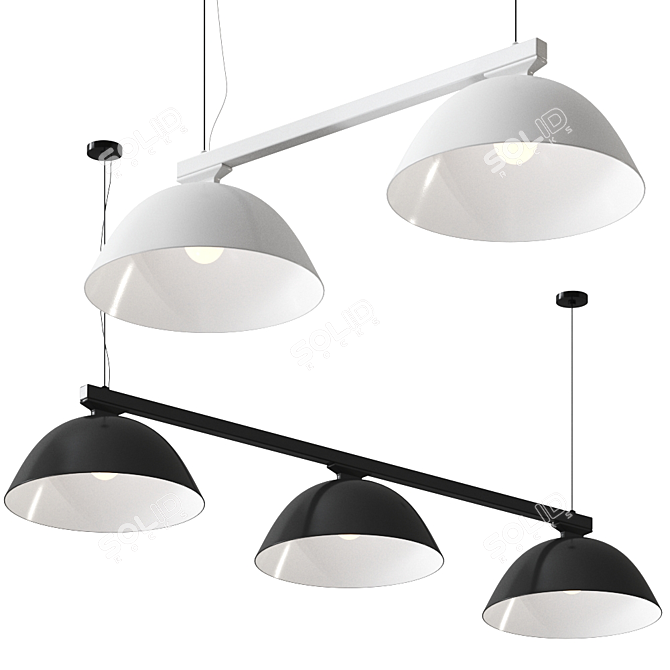 Title: Wastberg Pendant Light - W103 Sempe S2/S3 3D model image 1