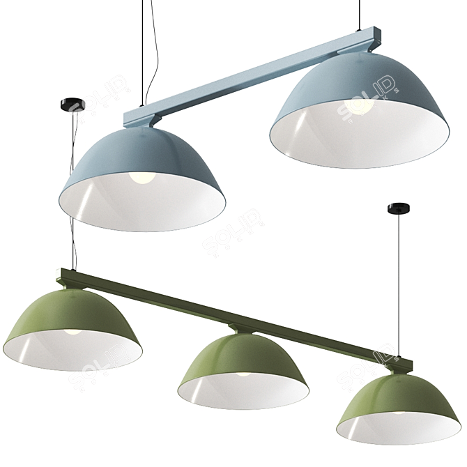 Title: Wastberg Pendant Light - W103 Sempe S2/S3 3D model image 2