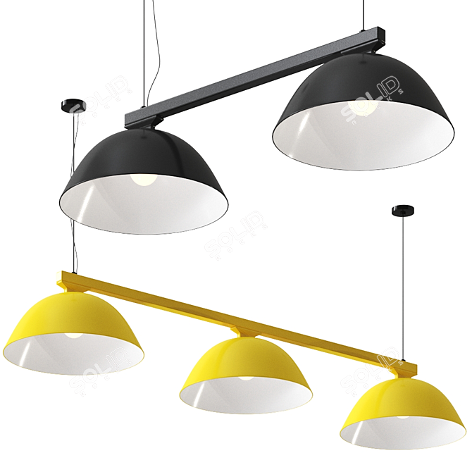 Title: Wastberg Pendant Light - W103 Sempe S2/S3 3D model image 3