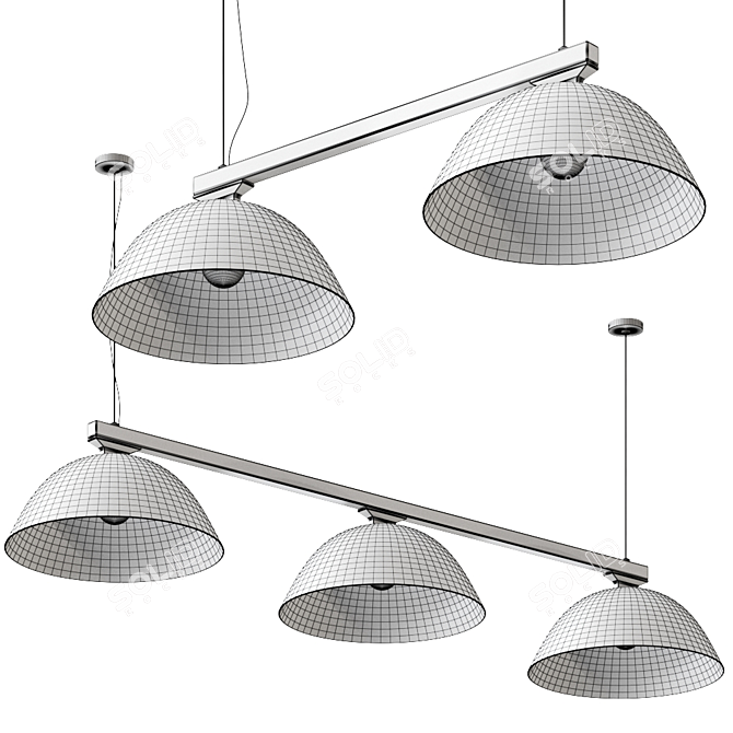 Title: Wastberg Pendant Light - W103 Sempe S2/S3 3D model image 4