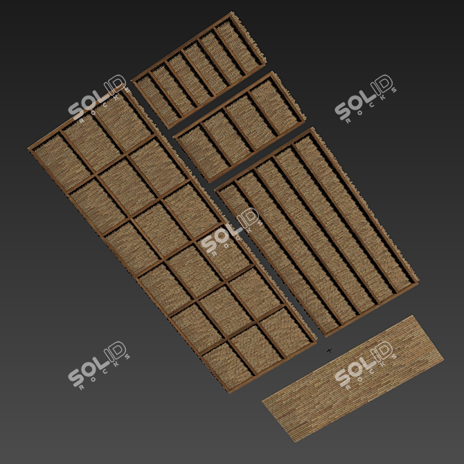 Bamboo Haven: Ceiling Decor 3D model image 6