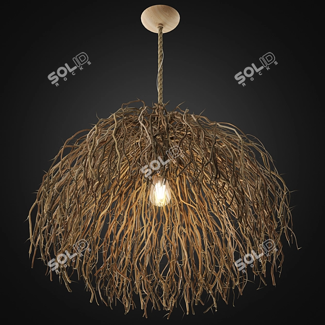 Sleek Illumination: Ceiling Lamp 10 by Zagg 3D model image 2