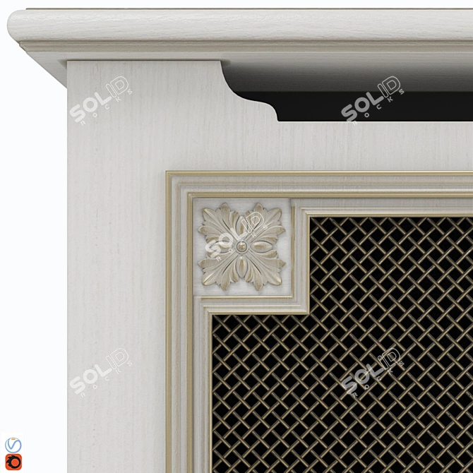 Classic Radiator Screen 3D model image 3