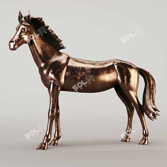 Equestrian Photogrammetry Sculptures 3D model image 3