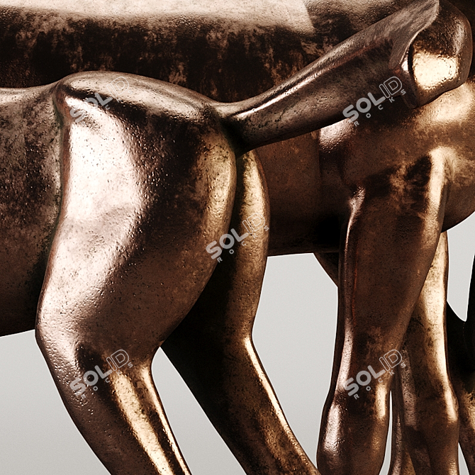 Equestrian Photogrammetry Sculptures 3D model image 6