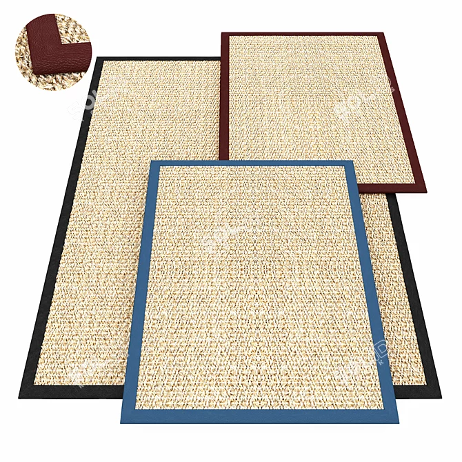 Klara Modern Designer Rug 3D model image 1