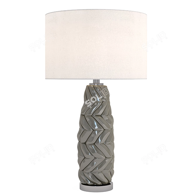 Elegant Glow: Uttermost Kari Table Lamp 3D model image 1