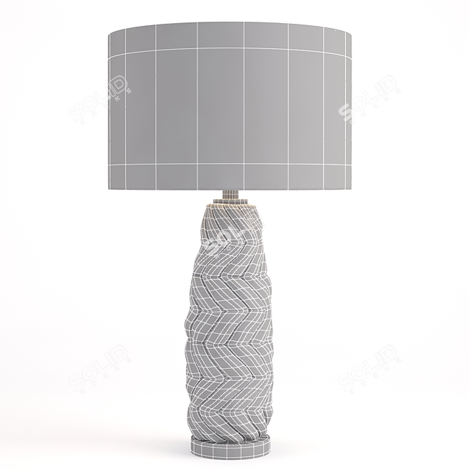 Elegant Glow: Uttermost Kari Table Lamp 3D model image 2