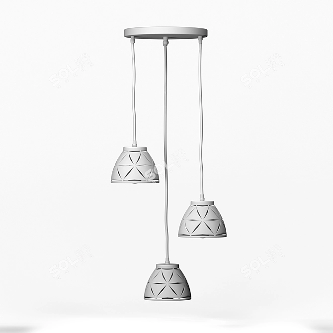 Modern LED Pendant Lamp 3D model image 6