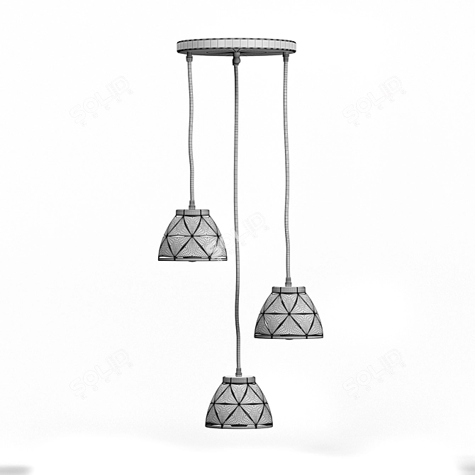 Modern LED Pendant Lamp 3D model image 7