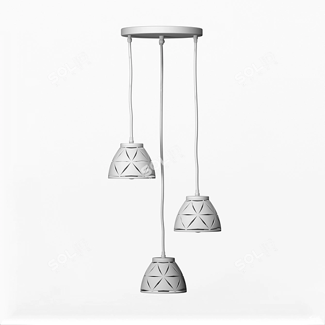 Modern LED Pendant Lamp 3D model image 8