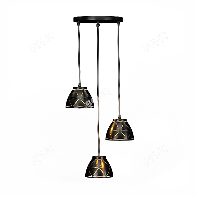 Modern LED Pendant Lamp 3D model image 2