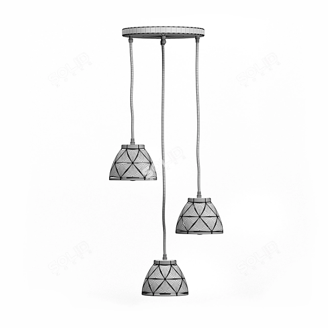 Modern LED Pendant Lamp 3D model image 4