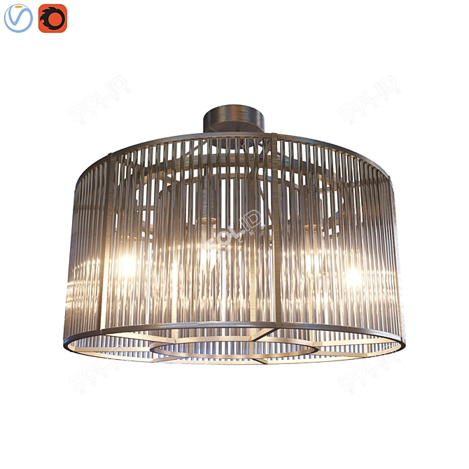 Elegant Bernardi Ceiling Lamp 3D model image 4