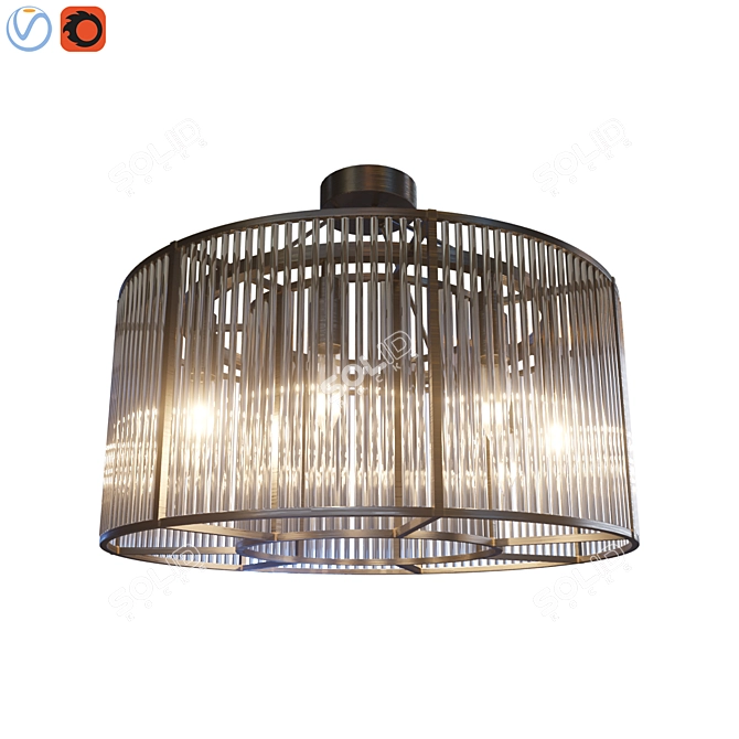 Elegant Bernardi Ceiling Lamp 3D model image 5