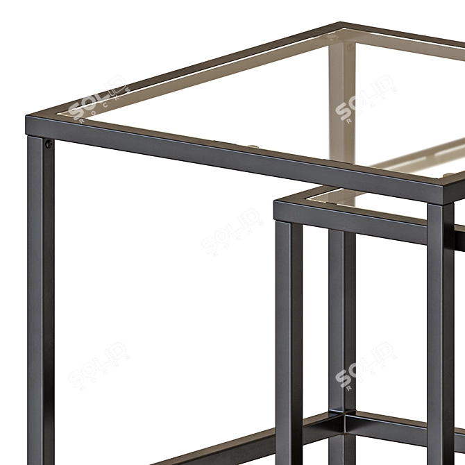 Sleek VITTSJÖ Nesting Tables 3D model image 4