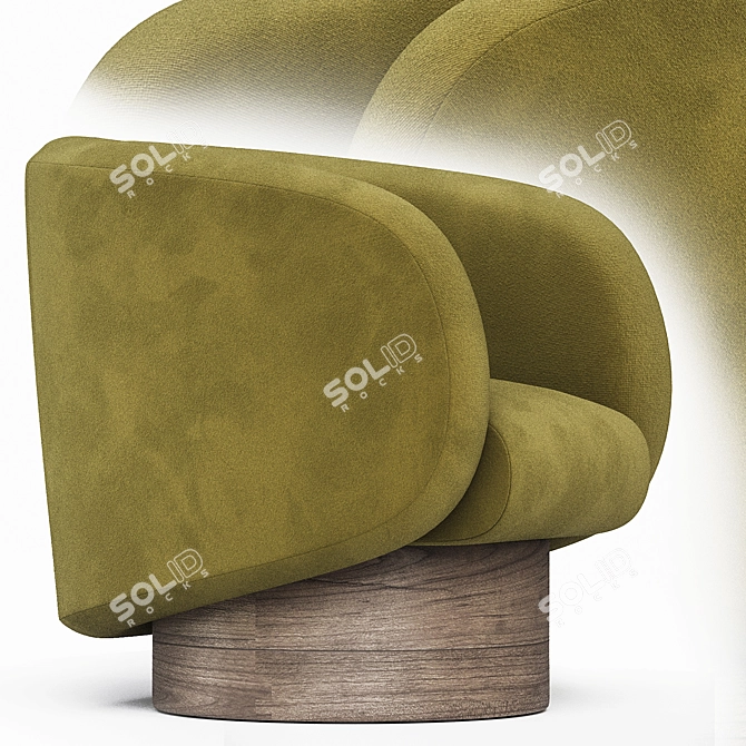 Ivy Rotunda Chair: Elegant and Luxurious 3D model image 2