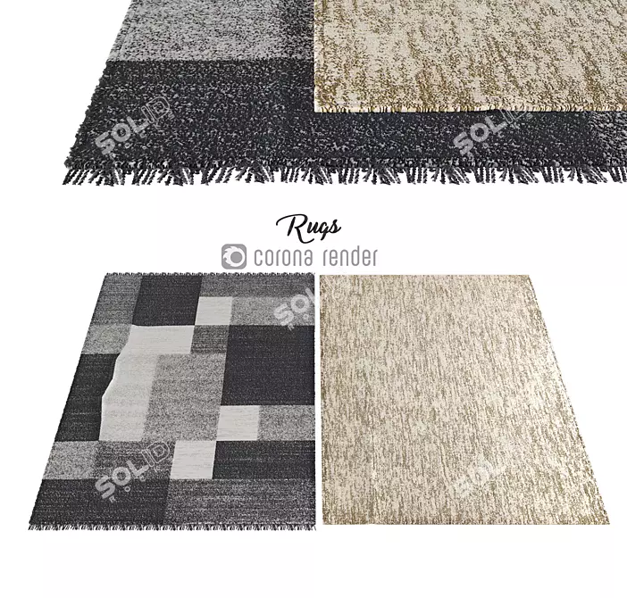 Luxury Handwoven Carpets 3D model image 1