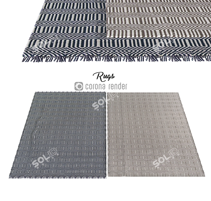 Plushy Heaven: Luxurious Carpets 3D model image 1