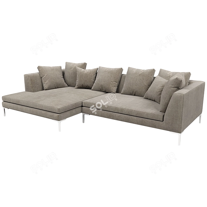 Charles Large: Modern Design Sofa 3D model image 5