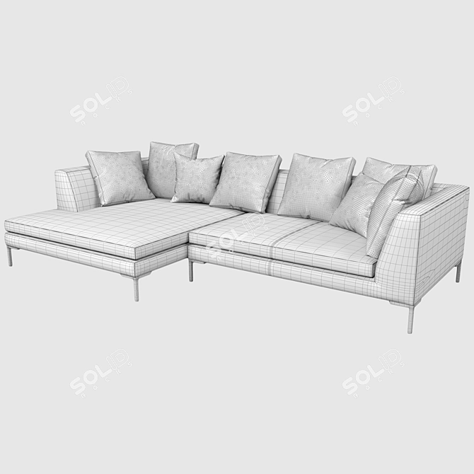 Charles Large: Modern Design Sofa 3D model image 6